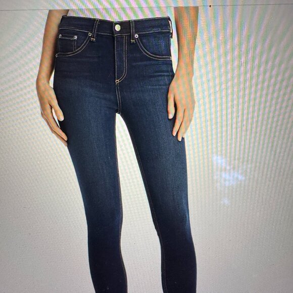 RAG AND BONE SKINNY JEAN IN BEDFORD WASH SIZE 24 REG $195 - Picture 1 of 6